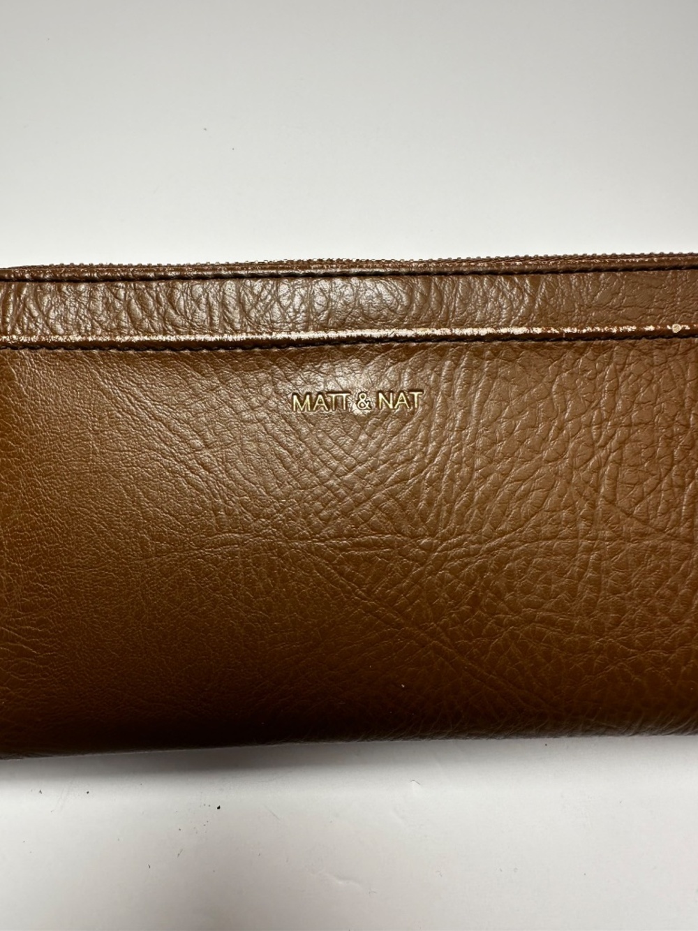 Matt & Nat Brown Vegan Leather Continental Wallet Organizer - Picture 3 of 5